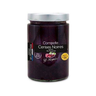 Compote de cerise noire YR 327 ml - sans sucres ajoutés