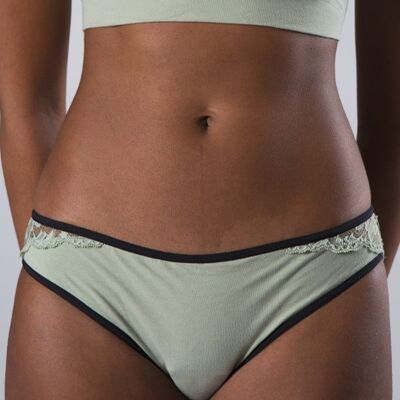 Eve Recycled Lace Menstrual Briefs Green-Water