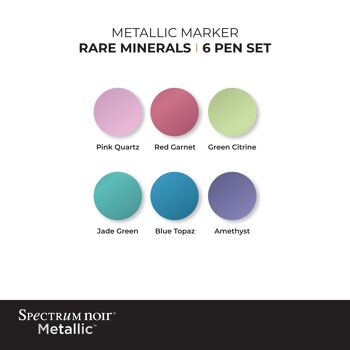 Marqueurs métalliques de Spectrum Noir (6pk) - Rare Minerals 4