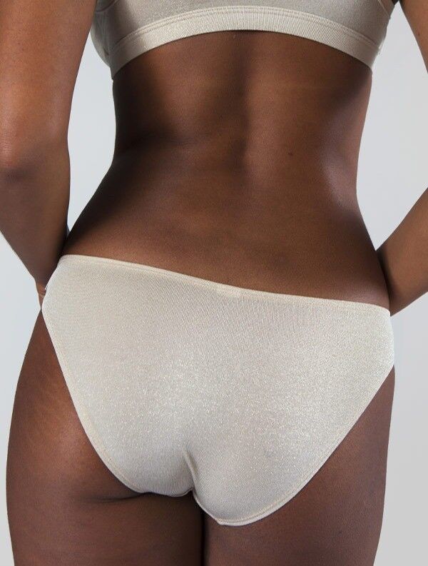 Slip Anna Iridescente Avorio-Oro