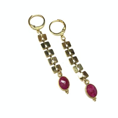 Clara ruby earrings