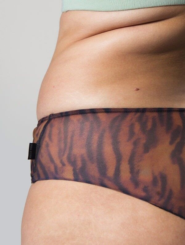 Shorty Holly Riciclato Tulle Stampa Tigre