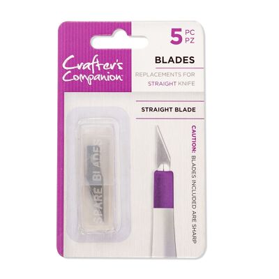 Crafter's Companion Knife Replacement Blades - Straight (5PC)