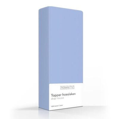 Romanette Topper Blauw 90x220