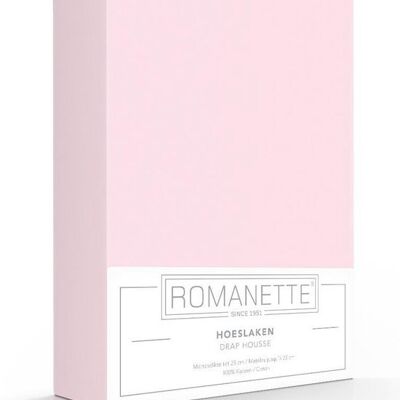 Romanette Hoeslaken Rosa 140x200