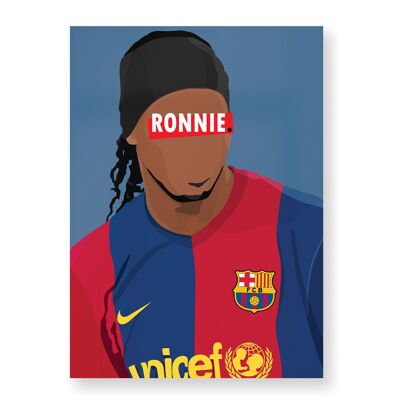 Affiche Ronaldinho 30X40 cm