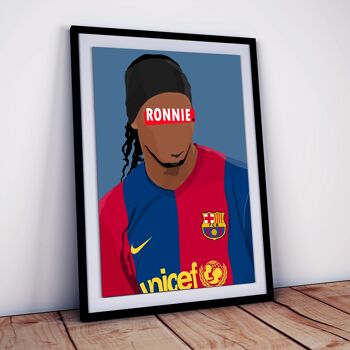 Affiche Ronaldinho 30X40 cm 2