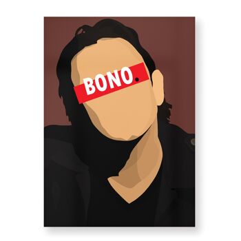 Affiche Bono - 30X40 cm 1