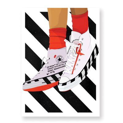 Converse Off-White Poster - 30X40 cm