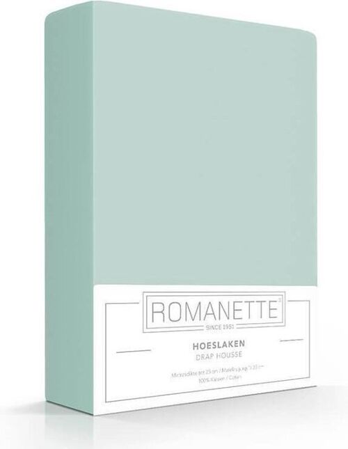 Romanette Hoeslaken Dusty Green 120x200