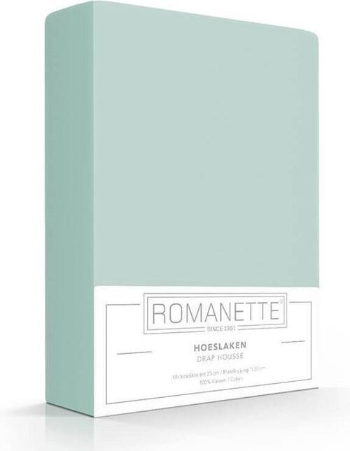 Romanette Hoeslaken Dusty Green 180x200