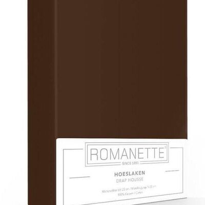 Romanette Hoeslaken Bruin 100x200