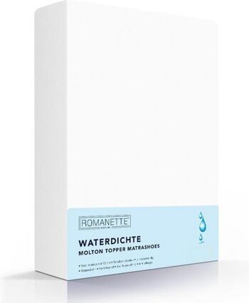 Molton Pu-topper waterdicht 70x200