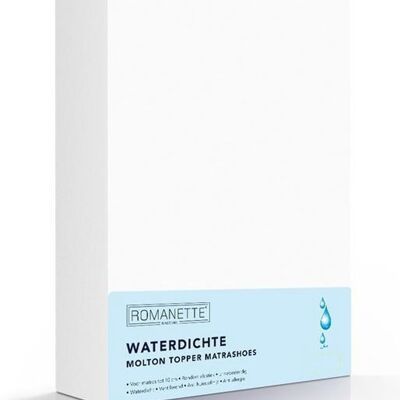 Molton Pu-topper waterdicht 80x200