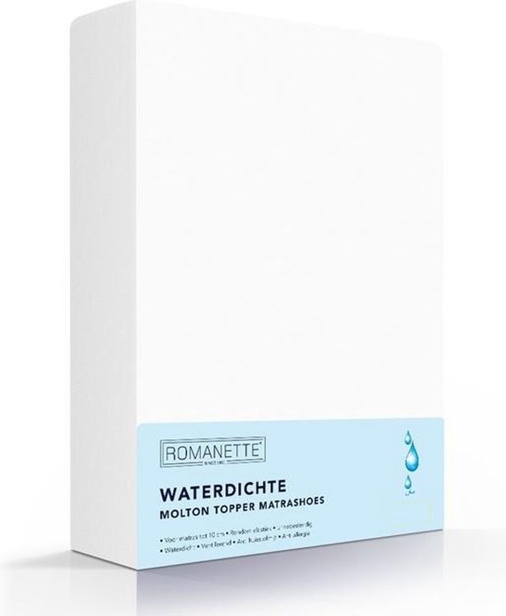 Molton Pu Topper Waterdicht 90x200
