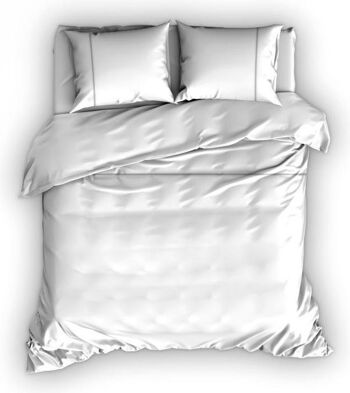 Cascina Colorini Tc220 Housse de couette Divina Blanc/Sable 240x220