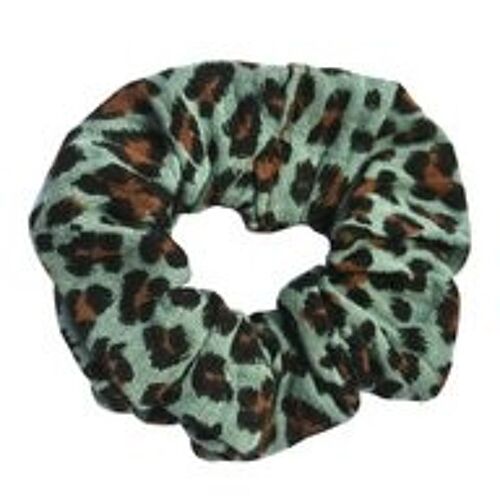 Scrunchie Luipaard Petrol