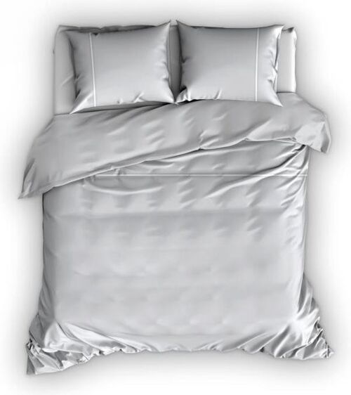 Cascina Colorini Tc220 Duvet Cover Divina Silver/White 140x220