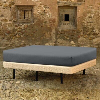 Cascina Colorini Tc220 Box Spring Fitted Cover Dark Gray 180x200