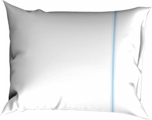 Cascina Colorini Tc220 Pillowcase 2X60X70 Divina white/blue 60x70