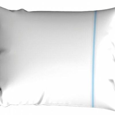 Cascina Colorini Tc220 Pillowcase 2X60X70 Divina white/blue 60x70