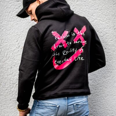 Kase Off-Limit Hoodie - Black/Pink