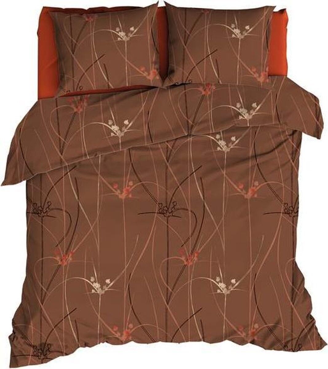 Copripiumino Satin D'Or Elsa Marrone 140x220