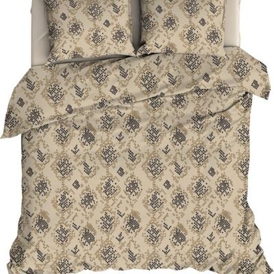 Satin D'Or Duvet Cover Blake Beige 140x220