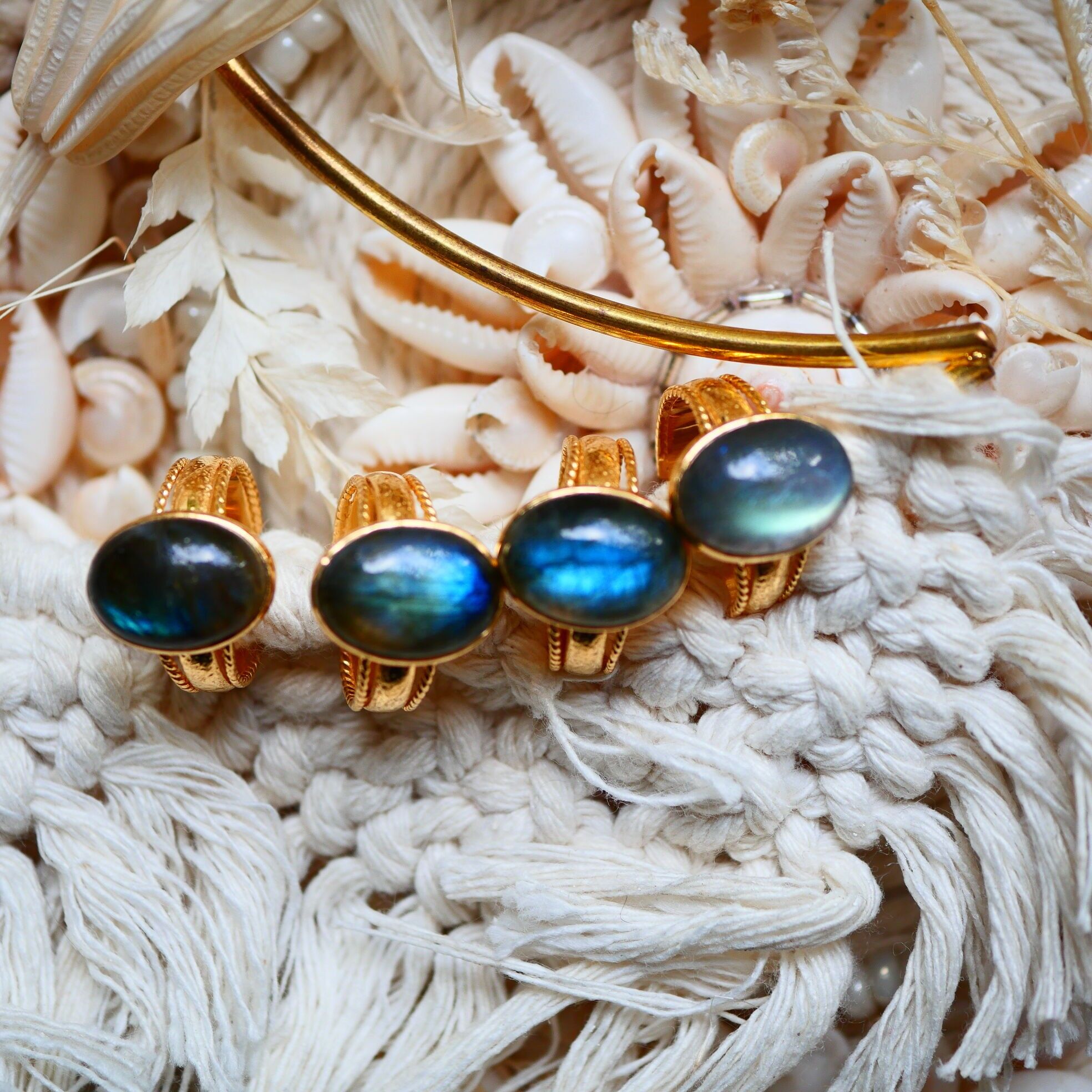 MATHILDE LABRADORITE RING