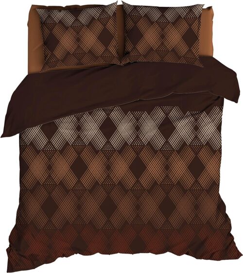 Satin D'Or Duvet Cover Manutti Brown 200x220