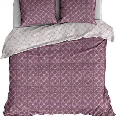 Housse de couette Satin D'Or Curling Rose 240x220