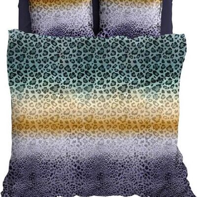 Satin D'Or Duvet Cover Panthera Teal/Gray 200x220