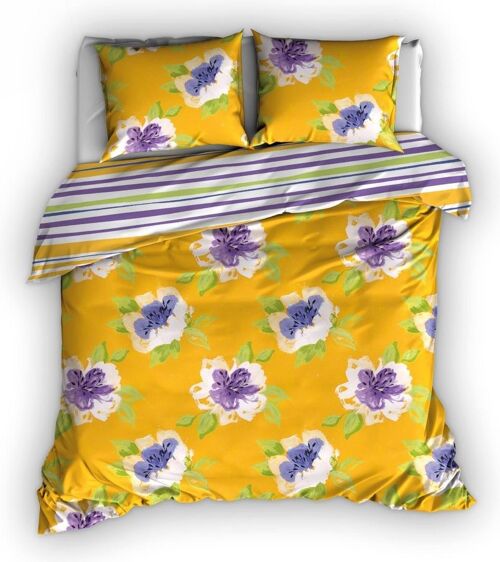 Satin D'Or Duvet Cover Thirza Yellow 140x220