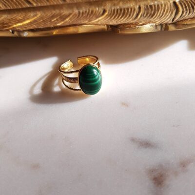 MATHILDE MALACHITE RING