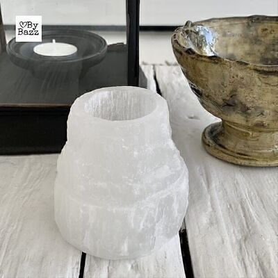 Selenite Tea Light Medium