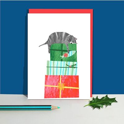LTP7 Christmas Cheeky Cats Cards 6 Pack