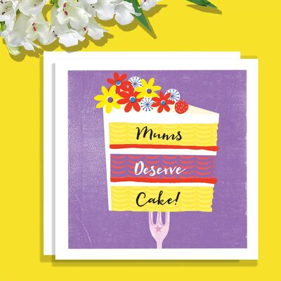 ‘Mums Deserve Cake’ from the Sunny ‘Mums the Word’ range.