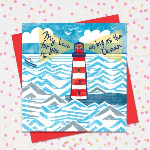 NAU23 ‘My Love for you is as big as the ocean’ from ‘Nautical but Nice’ range.