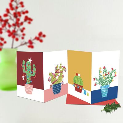 CORX6 Dreifach gefaltete Weihnachtskarte