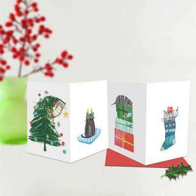 CORX3 Dreifach gefaltete Weihnachtskarte