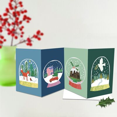CORX2 Dreifach gefaltete Weihnachtskarte