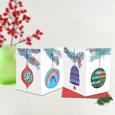 CORX1 Tri Fold Christmas Card