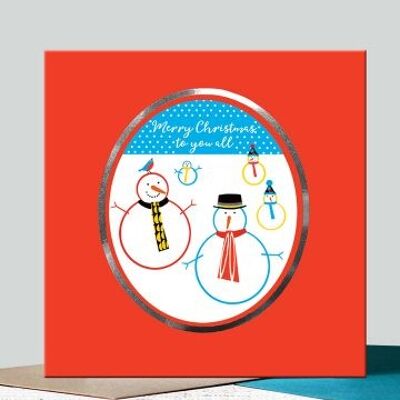CPX8: Tarjeta de Navidad con cítricos: "Feliz Navidad a todos"