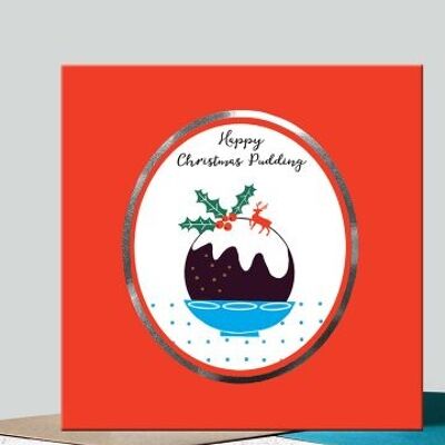 CPX4 : Carte de Noël Citrus Pop : « Joyeux Noël Pudding »
