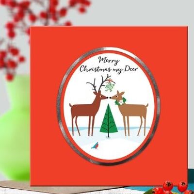 CPX1: Cartolina di Natale agli agrumi "Merry Christmas my Deer"