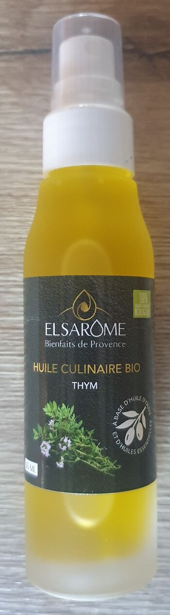 Huile culinaire bio thym