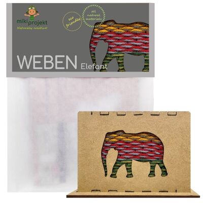 Handicraft set weaving "elephant"