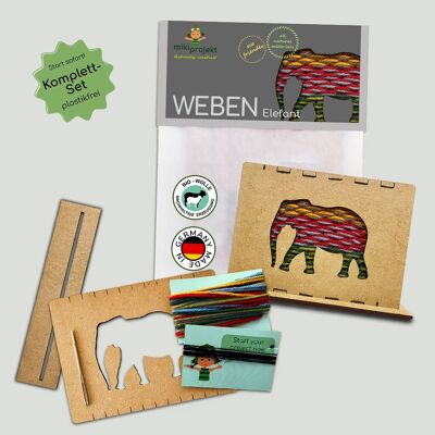 Weaving Craft Kit "Elephant" - Complete Set