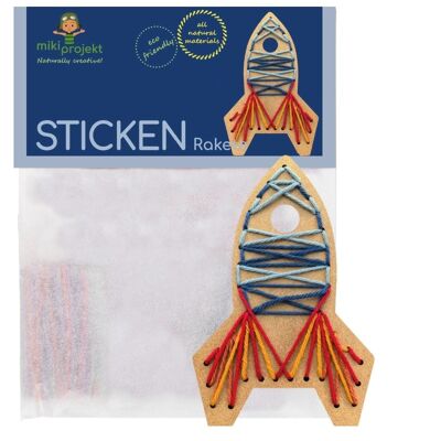 Handicraft set embroidery "rocket"