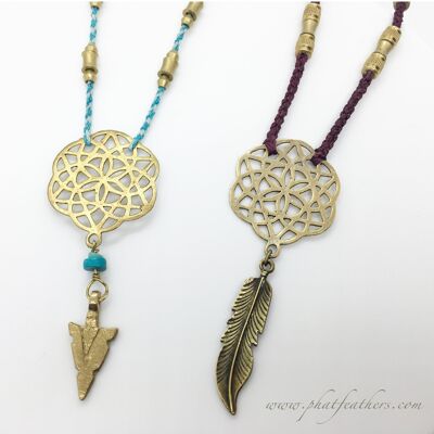 Feather Dagger Necklaces